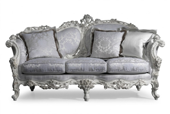 Chesterfield Klassischer Dreisitzer Sofa Wohnlandschaft Textilsofa 3 Sitz Couch