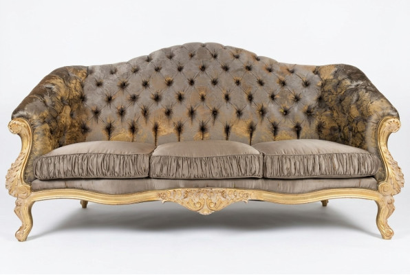 Sofa Couch Design Couchen Polster Textil Italienische Möbel Sitzer Bank 3 Sitzer