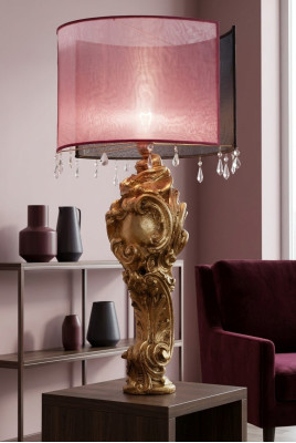 Klassische Schreibtisch Lampe Stand Leuchte Barock Rokoko Lampen Standleuchte