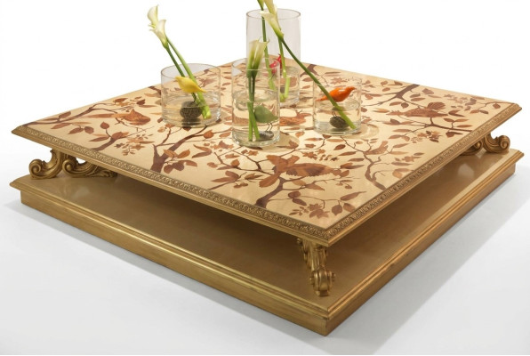Couchtisch Tisch Beistelltisch Wohnzimmertisch Holz Royal Beistell Barock klasik