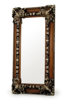 Klassischer Design Spiegel Italienische Wandspiegel Holz Stand Wand Spiegel Neu