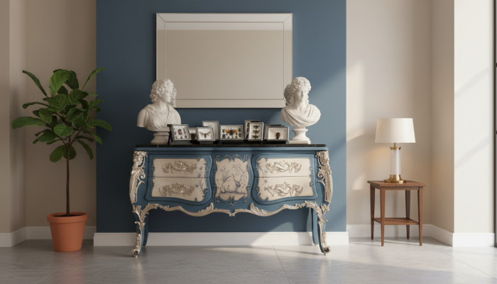 Kommode Sideboard Holz Schrank Anrichte Italienische design luxus Möbel Echtholz