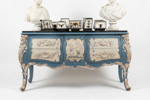 Kommode Sideboard Holz Schrank Anrichte Italienische design luxus Möbel Echtholz