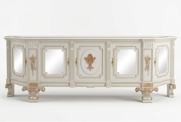 Kommoden Holz Schrank Wohnzimmer Möbel TV Schrankwände Design Sideboard Italien
