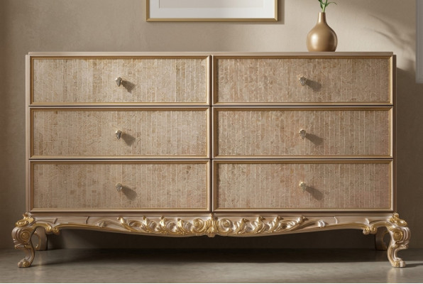 Kommode Wohnzimmer Kommoden Schubladen Holz Sideboard Schrank Schränke Massiv