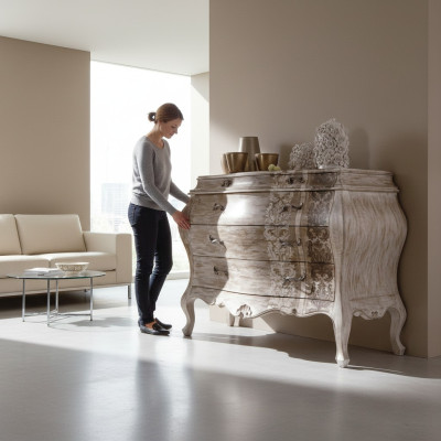 Kommode Sideboard Design Einrichtung Lowboard Kommoden Italienische Möbel Neu