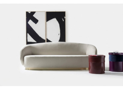 Sofa Dreisitzer Design Luxus Möbel Holz weiß Design Möbel aus Italien Klassiker