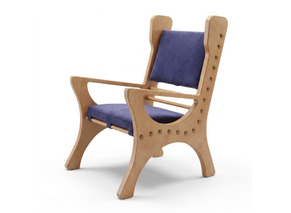 Esszimmer Stuhl 1 Sitzer Sessel Holz Luxus Klasse Barock Rokoko Design Möbel Neu