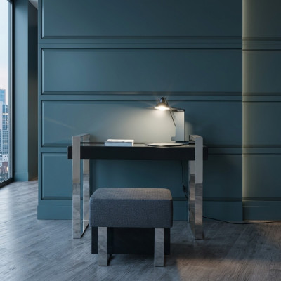 Tische Sekretär Konsolen Tisch Schreibtisch Schminkt Hocker Italienische 2tlg.