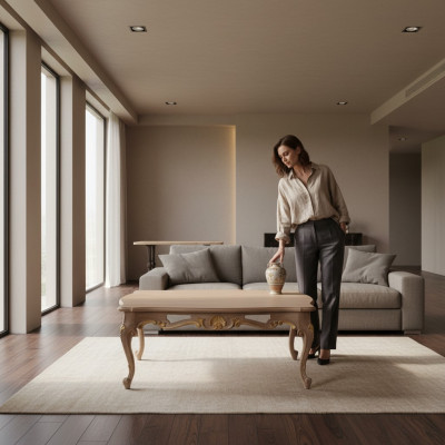 Couchtisch Wohnzimmer Design italienisches Tisch Holz Esszimmer Möbel Tische Neu