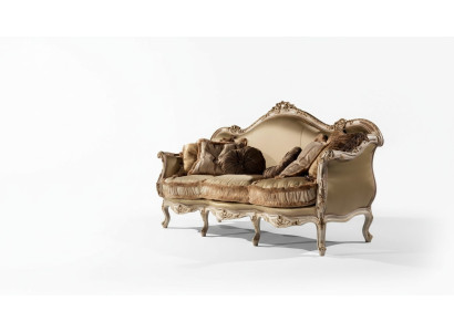 Sofa 3 Sitzer Wohnzimmer Couch Möbel Holz Senator Polstermöbel Sofa Möbel Stuhl