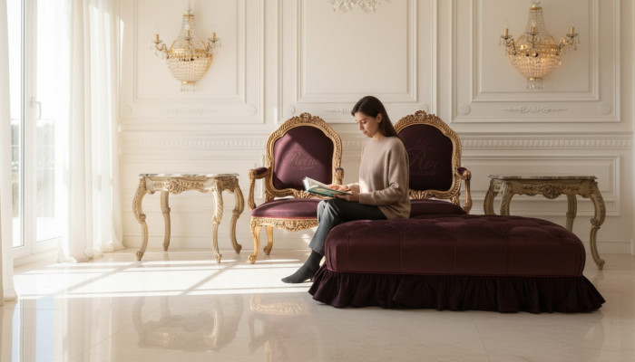 Couchtisch Tisch Beistelltisch Wohnzimmertisch Holz Royal Beistell Barock Rokoko