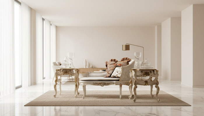 Beistelltisch Tisch Couchtisch Wohnzimmertisch Holz Royal Beistell Barock Tische