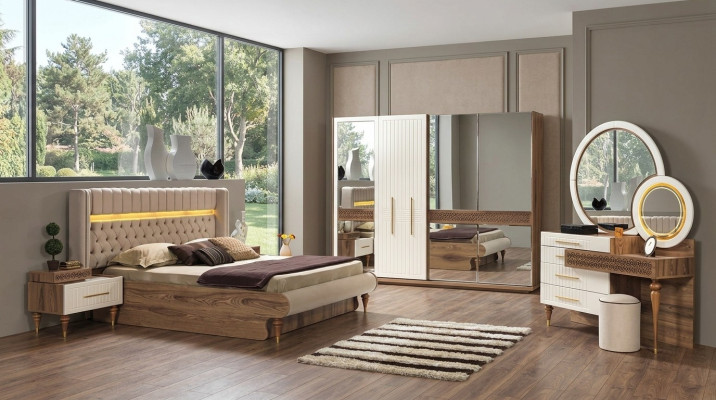 Stilvolles modernes Schlafzimmermöbel-Set im luxuriösen europäischen Design