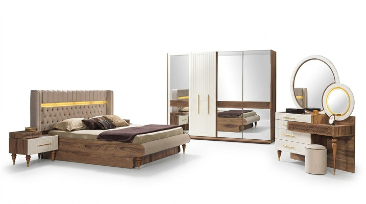 Stilvolles modernes Schlafzimmermöbel-Set im luxuriösen europäischen Design