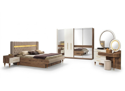 Stilvolles modernes Schlafzimmermöbel-Set im luxuriösen europäischen Design
