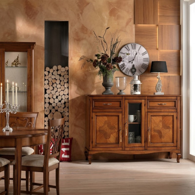 Kommode Sideboard Regal Schrank Regale Massiv Holz Möbel aus Italien Schränke