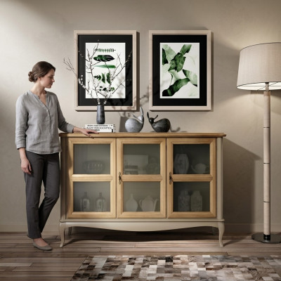 Kommode Wohnzimmer Kommoden Schubladen Holz Sideboard Schrank Schränke Massiv