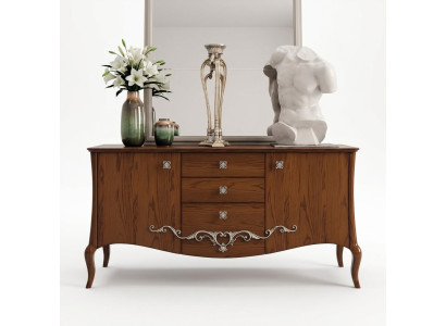 Kommode Schubladen Holz Kommoden Wohnzimmer Sideboard Schrank Schränke Massiv