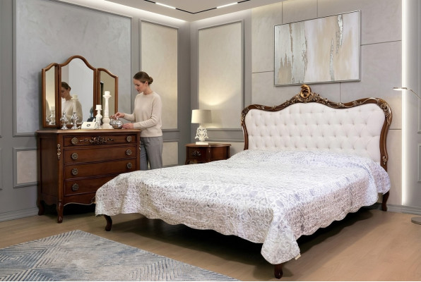 Doppelbett Betten Schlafzimmer Designbetten Vaccari Möbel Massiv Holz Bett Neu