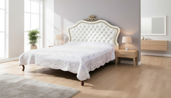 Klassisches Bett Luxus Möbel Betten Schlafzimmer Einrichtung Nachttisch 2x 3tlg.