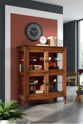 Wohnzimmer Anrichte Glas Schrank Vitrine Esszimmer Anrichte Holz Schränke Möbel