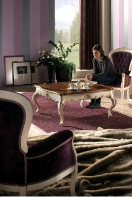 Couchtisch Tisch Beistelltisch Wohnzimmertisch Holz Royal Beistell Barock Tische