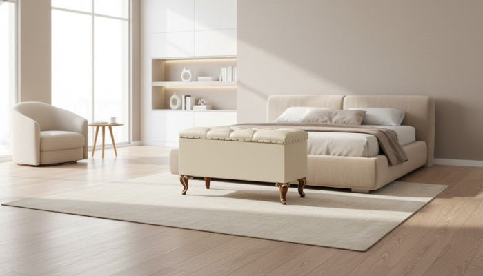 Hocker Design Holz Italienische Möbel Luxus Wohnzimmer Fußhocker Stile Elisa Neu