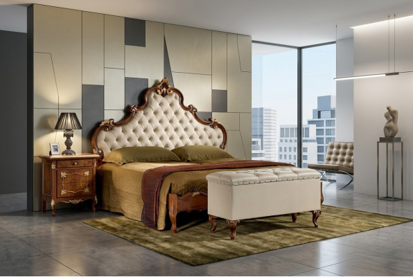 Bett Möbel Doppelbett Chesterfield Schlafzimmer Möbel Betten Möbel Italien Neu