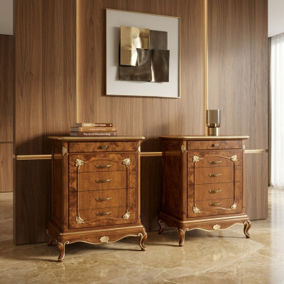 Klassisch Design Kommoden Kommode Schrank Hochschrank Anrichte Schubladen Holz