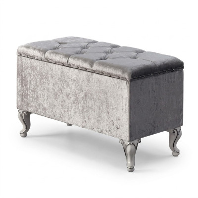 Hocker Sofa Pouf Polster Beistellhocker Fußhocker Ottomane Sitz Bank Artdéco Neu