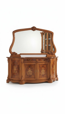 Kommoden Italienische Möbel Massiv Spiegel 2tlg Kommode Sideboard Schrank Holz