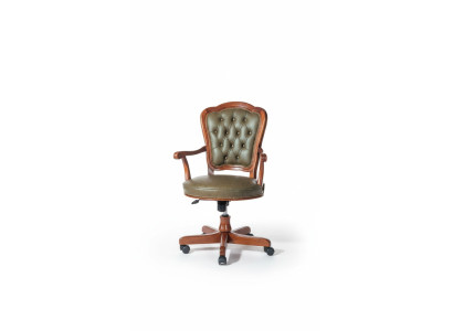 Bürostuhl Drehstuhl Chesterfield Chefsessel Italienische Möbel Sessel Lehnstuhl