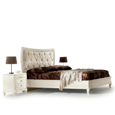 Bett Schlafzimmer Set Bett 2x Nachttisch Holz Klassische Italienische Möbel 3tlg