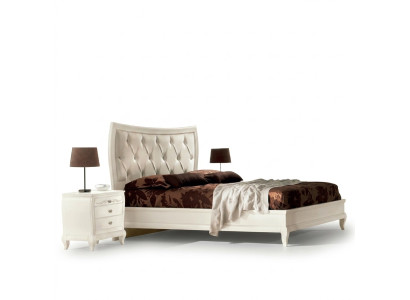 Bett Schlafzimmer Set Bett 2x Nachttisch Holz Klassische Italienische Möbel 3tlg