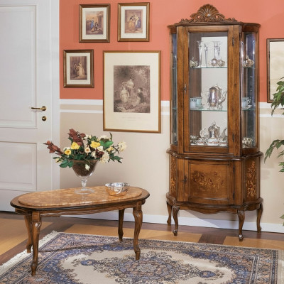Vitrine Anrichte Schränke Design Italienische Möbel Schrank Luxus Barock Holz