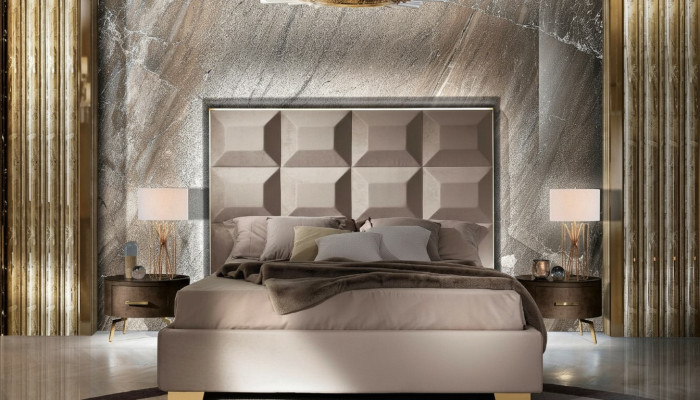Bett Luxus Betten Bettrahmen Holz Schlafzimmer Doppel Ehe Italienische Möbel Neu