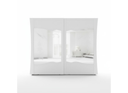 Kleiderschrank Schwebetüren Schlafzimmer Holz Schrank Schränke Holz Spiegel Neu