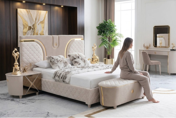 Pufa Sitzbänke Design Polster Hocker Fußhocker Ottomane Sitz Chaise Gepolstert