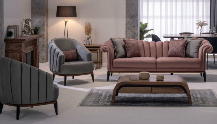Sofagarnitur 311 Sitzer Set Design Sofa Polster Couchen Couch Modern Garnitur