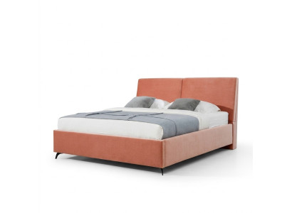 Bett Rosa Schlafzimmer Holz Möbel Textil Hotel Betten Art déco Stil