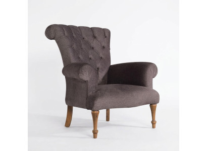 Chesterfield Couch Sofa Relax Stoff Lounge Luxus Polster Sessel Design Braun