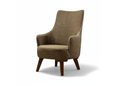 Luxus Moderne Sessel 1 Sitzer Design Wohnzimmer Polster Holz Möbel
