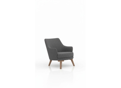 Design Wohnzimmer Sessel Einsitzer Moderner Grauer Polster Möbel