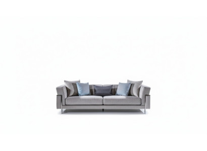 Sofagarnitur 3+3+1 Anrichte Spiegel Couchtisch Sitzer Garnitur Design