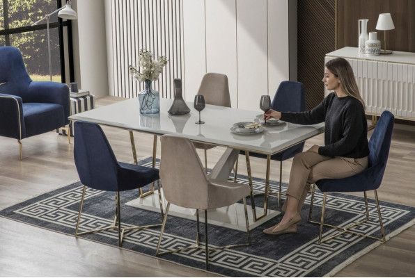 Essgruppe Esszimmer Esstisch Garnitur Ess Stuhl Essgruppe Essecke Modern 5tlg