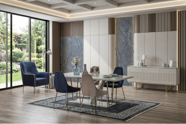 Essgruppe Esszimmer Esstisch Garnitur Ess Stuhl Essgruppe Essecke Modern 5tlg