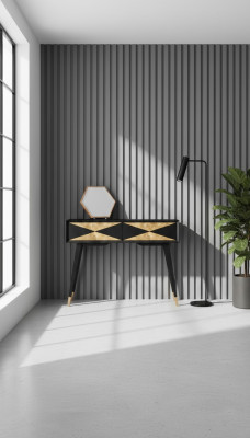 Konsolentisch Tisch Konsole Kommode Abstelltisch Holz Modern Luxus Gold Design