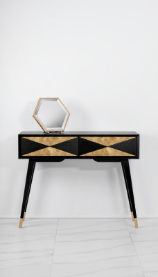 Konsolentisch Tisch Konsole Kommode Abstelltisch Holz Modern Luxus Gold Design