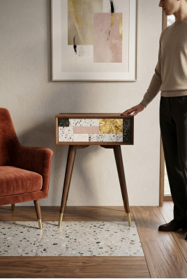 Konsolentisch Tisch Konsole Kommode Beistelltisch Holz Modern Luxus Design Neu